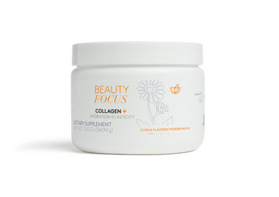Powder Mix-In Beauty Focus Collagen+
Promo- get 2 powdered for $160 + a free month of liquid ($138 value)
