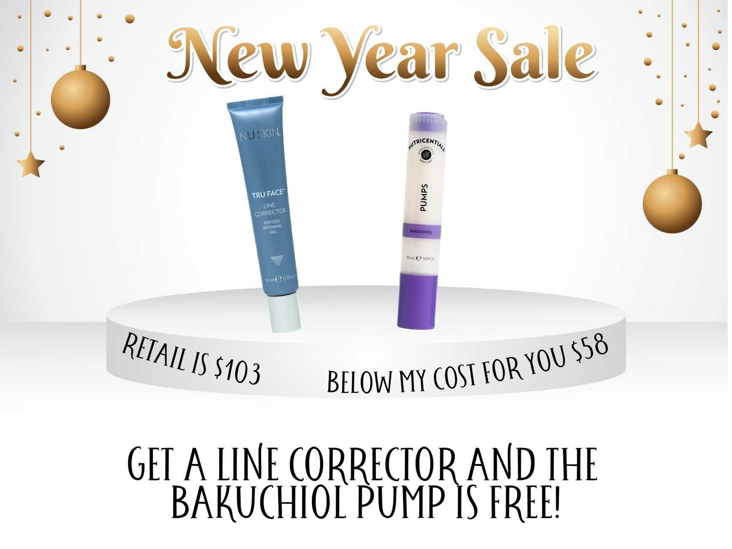 Line Corrector and free Bakuchiol Pump Bundle