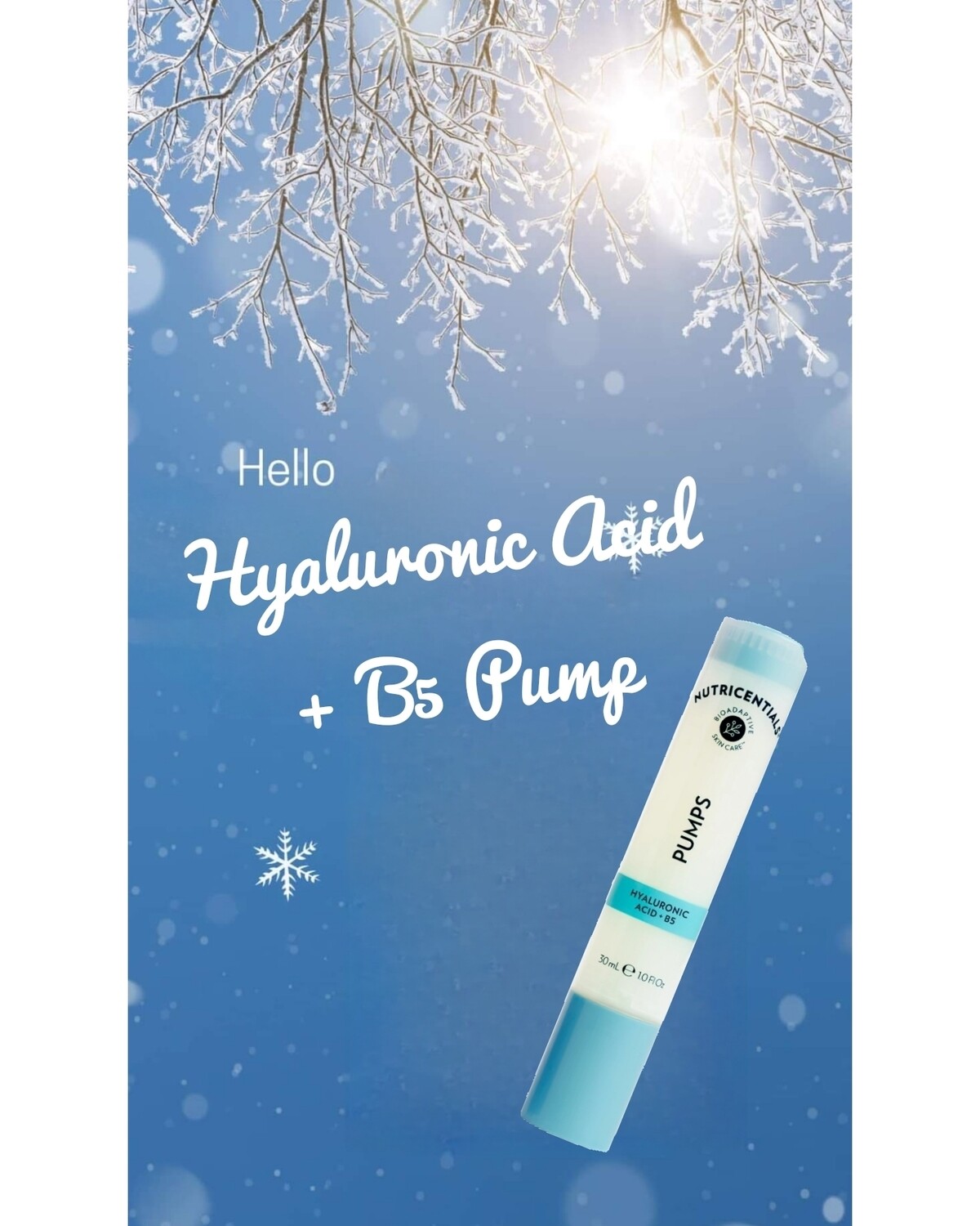 Nutricentials® Hyaluronic Acid + B5 Pump