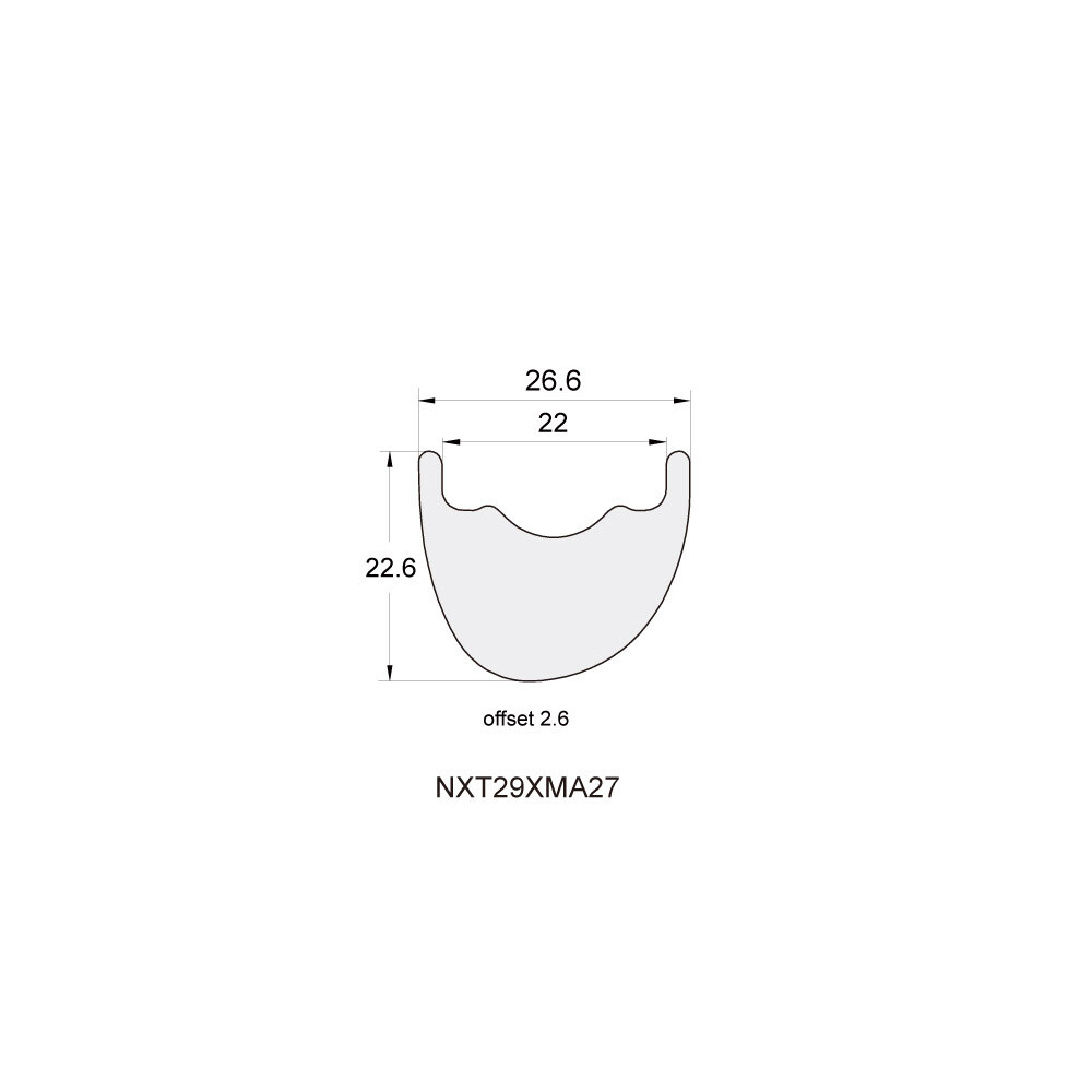 NXT29XMA33 PREMIUM Asymmetric 29 x 32.6mm