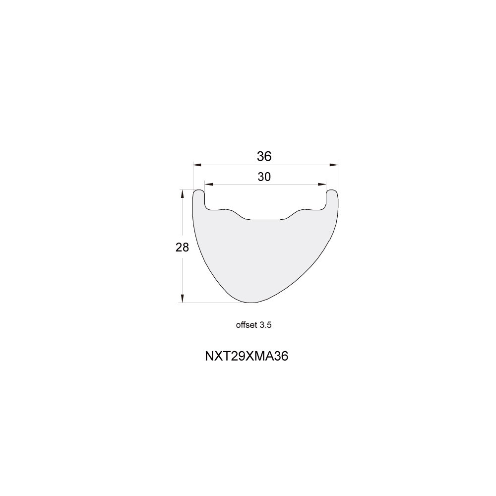 NXT29XMA36 PREMIUM Asymmetric 29 x 36mm