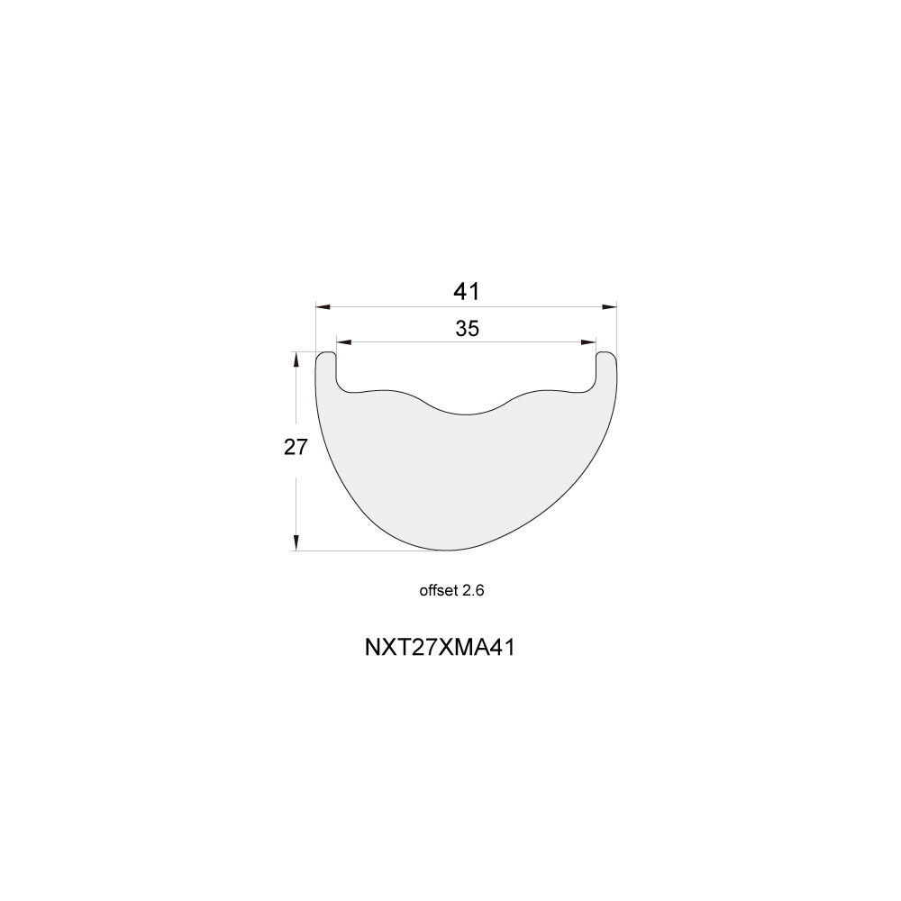 NXT27XMA41 PREMIUM Asymmetric 27.5 x 41mm