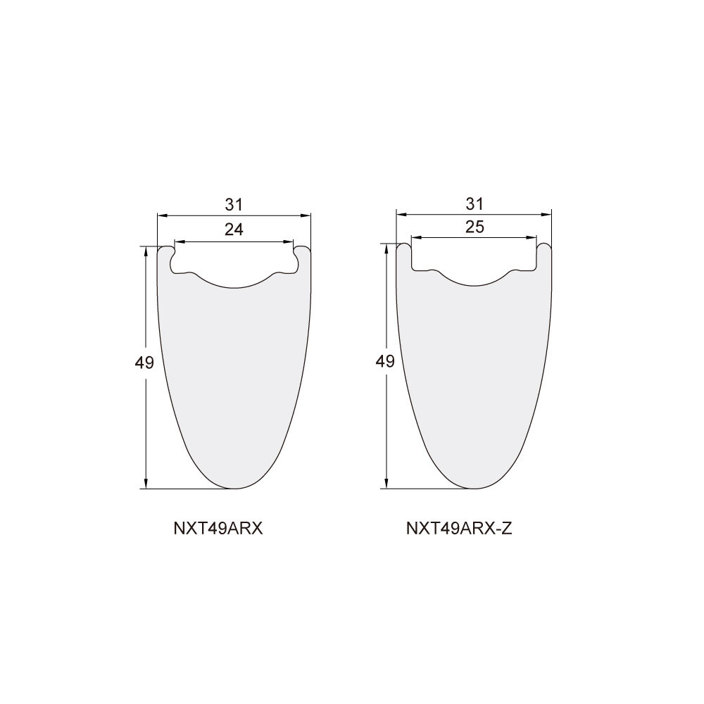 NXT49ARX Premium 700 x 31 x 49mm