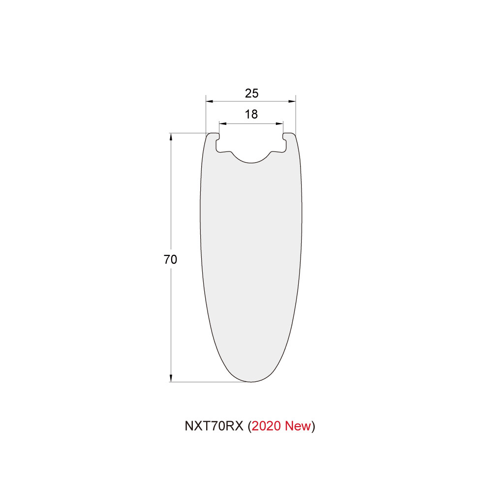 NXT70RX Premium 700 x 25 x 70mm