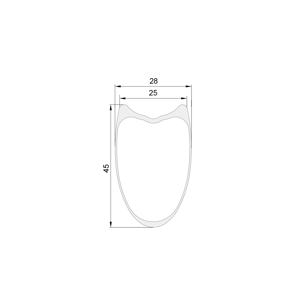 NXT45RT 700 x 27 x 45mm