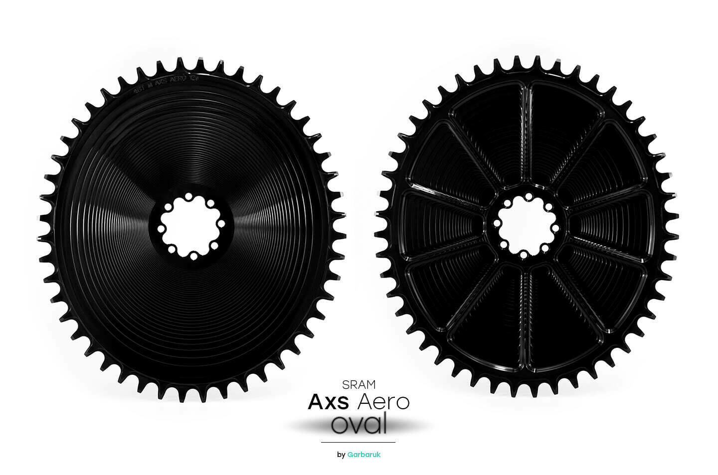 Garbaruk AXS Road/CX AERO Oval chainring