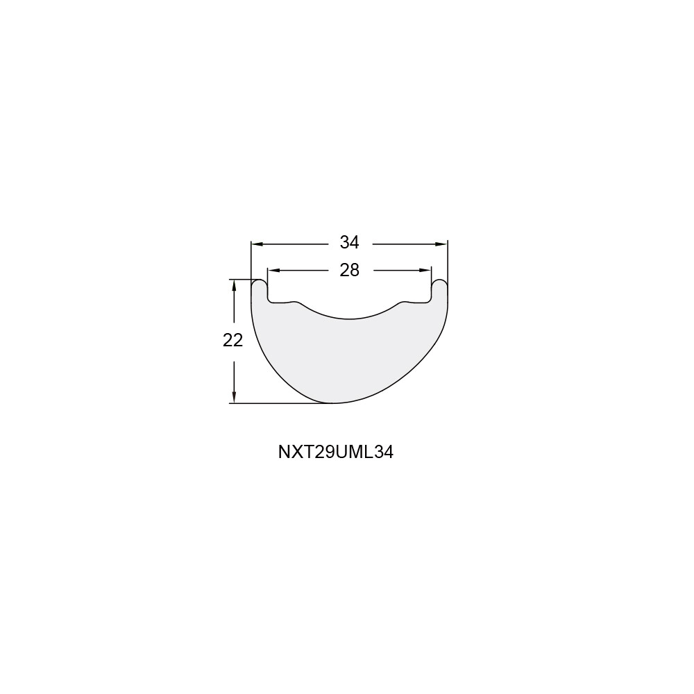 [Ultralight] 29&quot; Asymmetric MTB Rim 34mm - Nextie