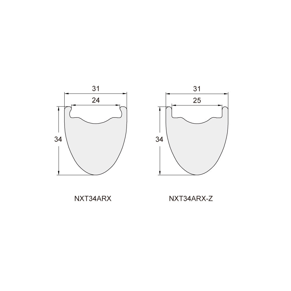NXT34ARX Premium 700 x 31 x 34mm - Nextie