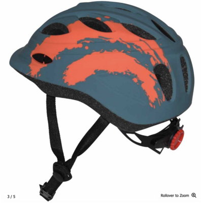 Kids 48-53CM Helmet - Gray / Orange