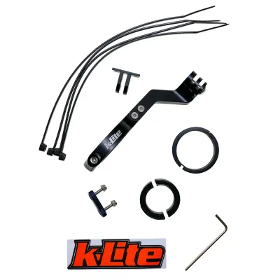 kLite alloy handle bar mounting system.