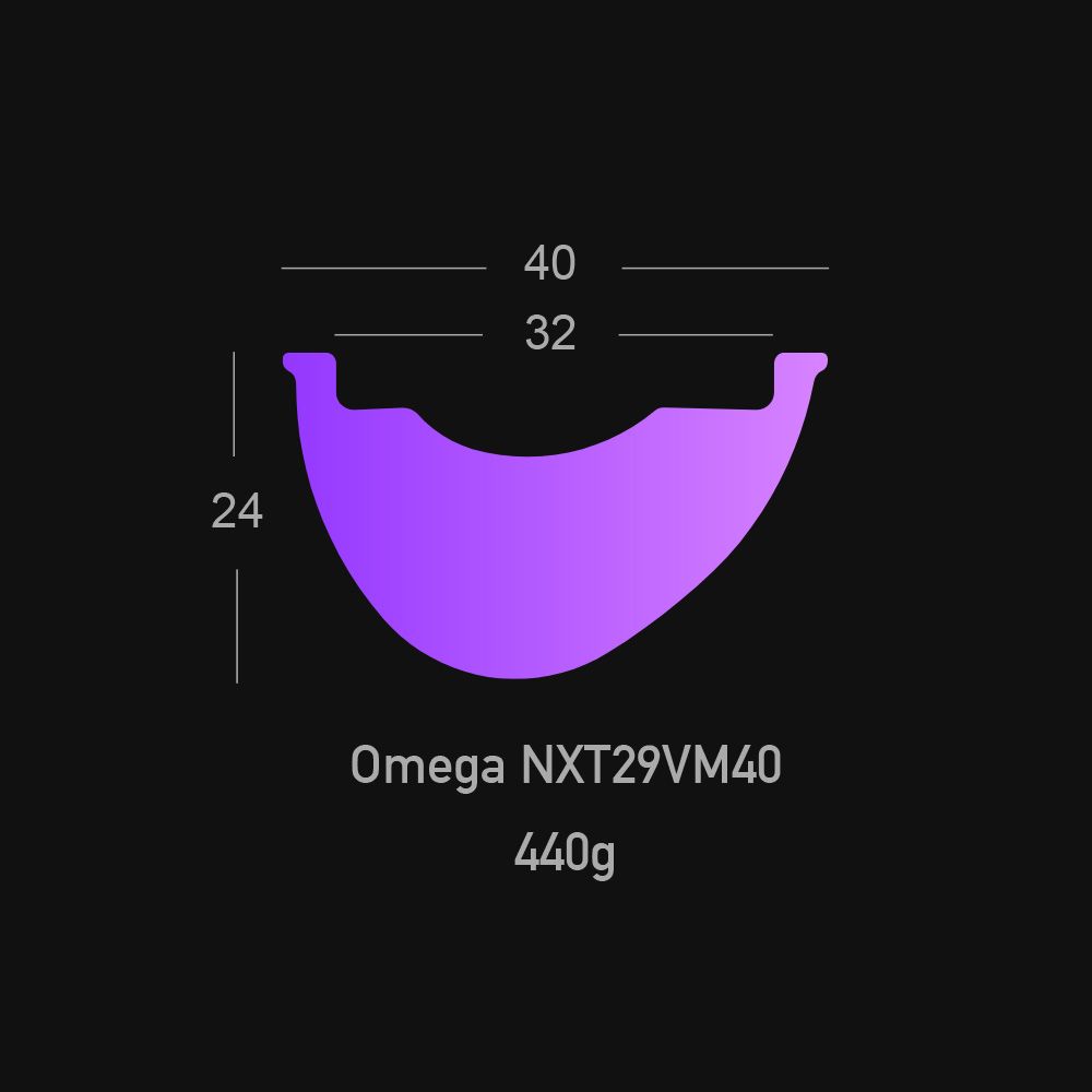 [Supreme Super Enduro] Omega 29&quot; Mountain Bicycle Carbon Rim 40mm 440g