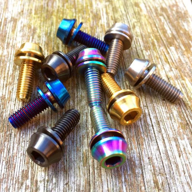 Titanium Bottle Cage Bolts (Pair)