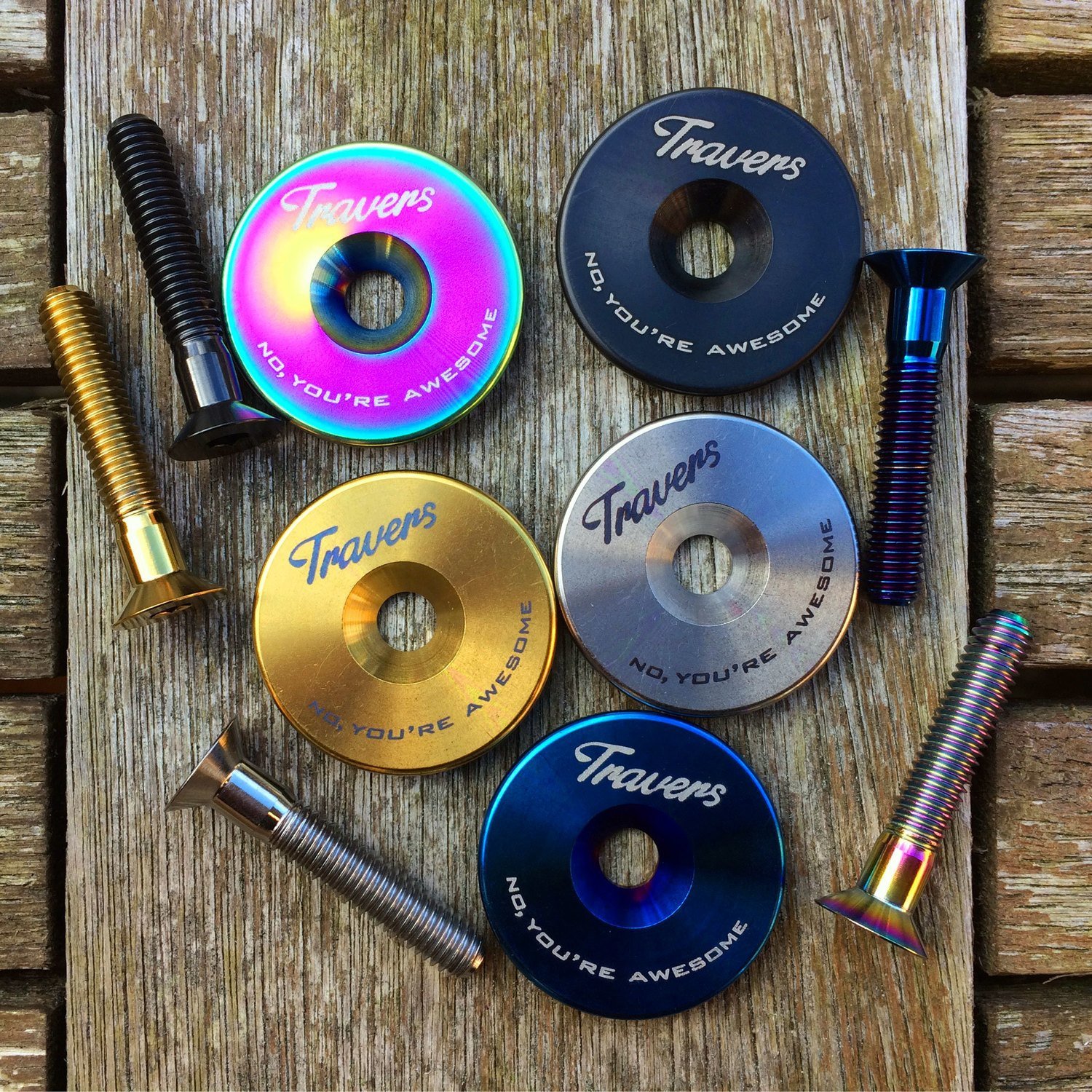Travers Titanium Headset Cap