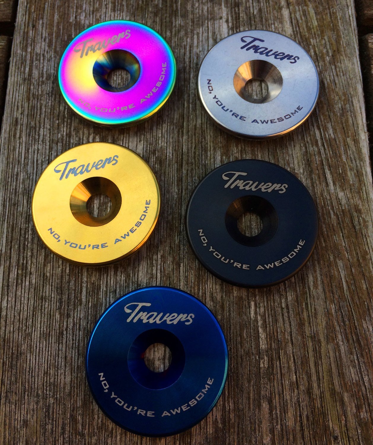 Travers Titanium Headset Cap