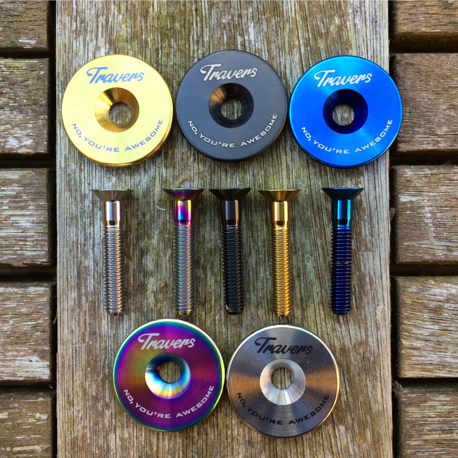 Travers Titanium Headset Cap