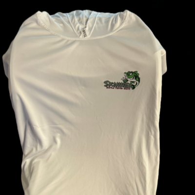 SkinnerBaits Logo White SPF Hoodie (large)