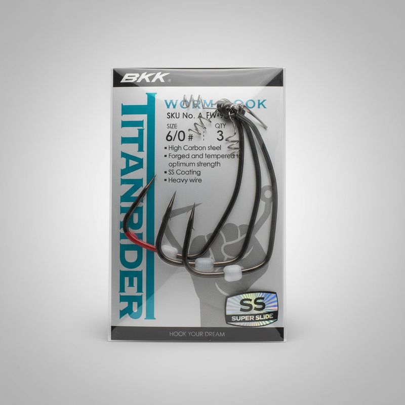 BKK Titan Rider Weedless Swimbait Hook-Size 6/0 (3 Pack)