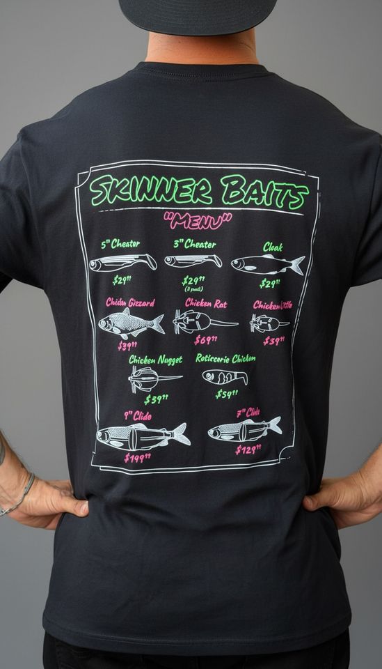 Skinner Baits "Menu Shirt"