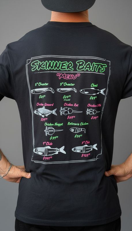 Skinner Baits "Menu Shirt"