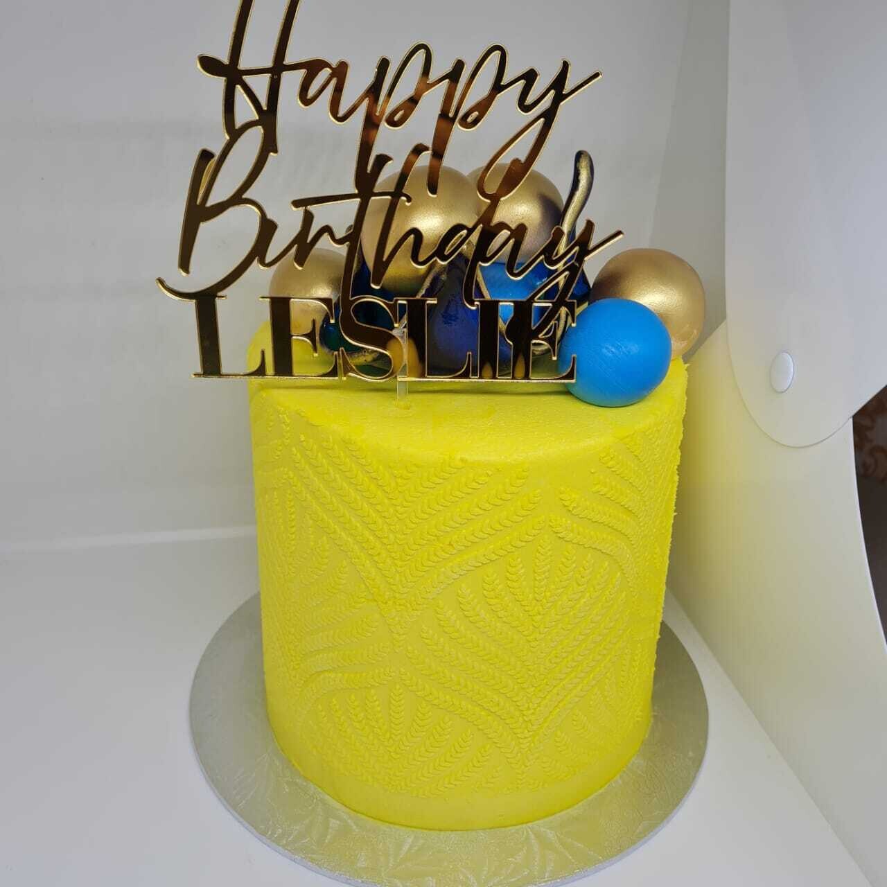Stencil  Balloon Cake