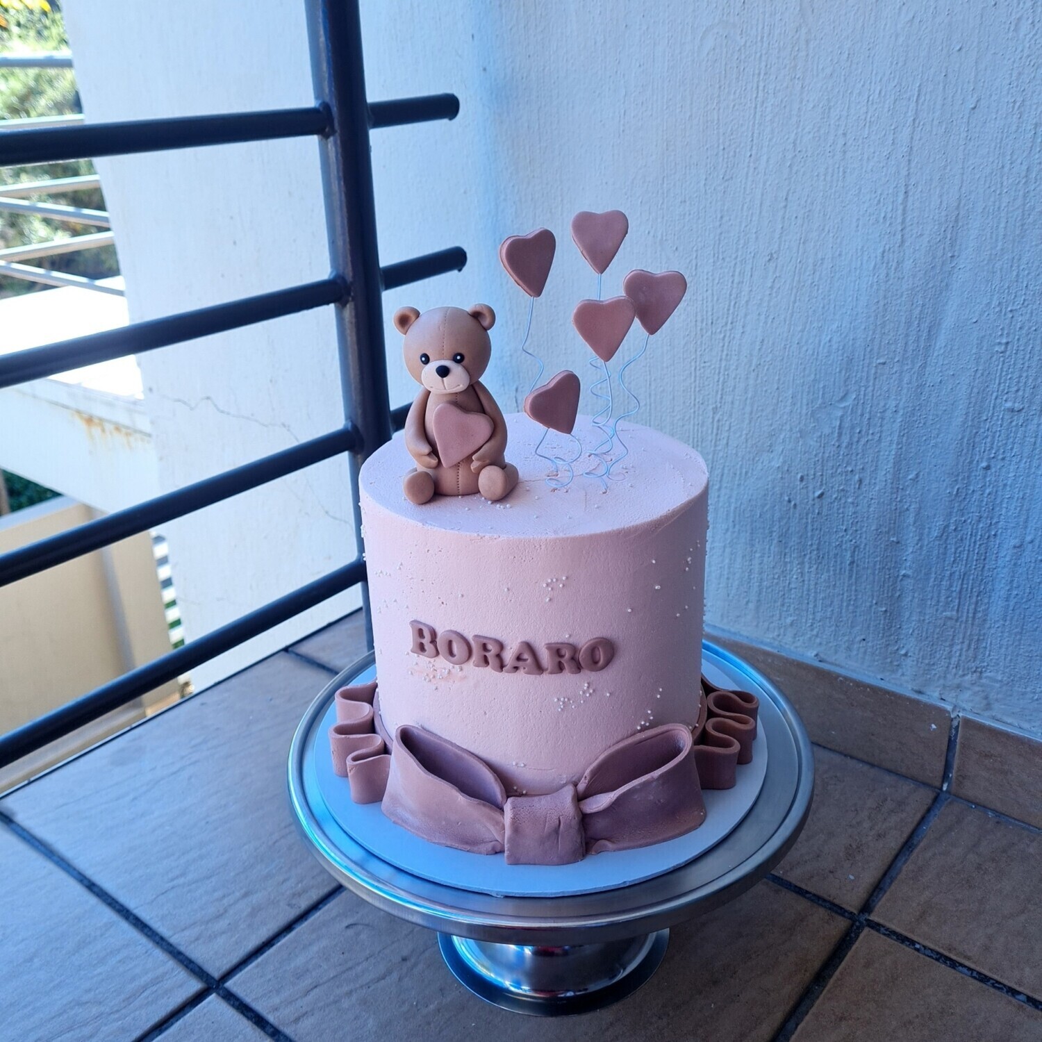 Teddy baby shower Cake