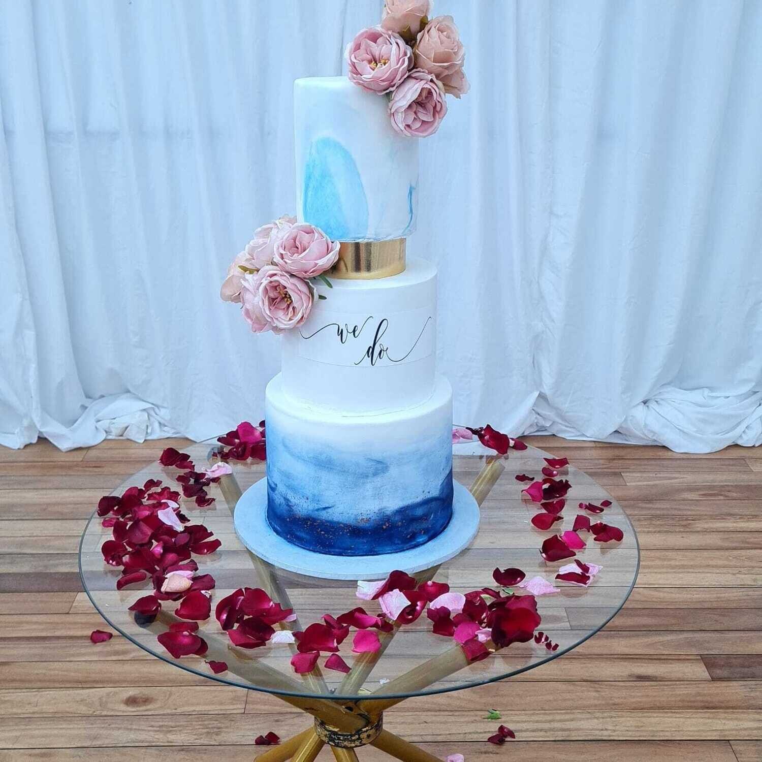 3 Tier Ombre Cake