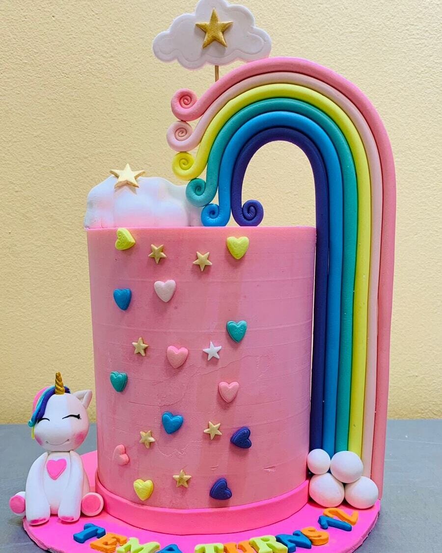 Pink Unicorn Cake