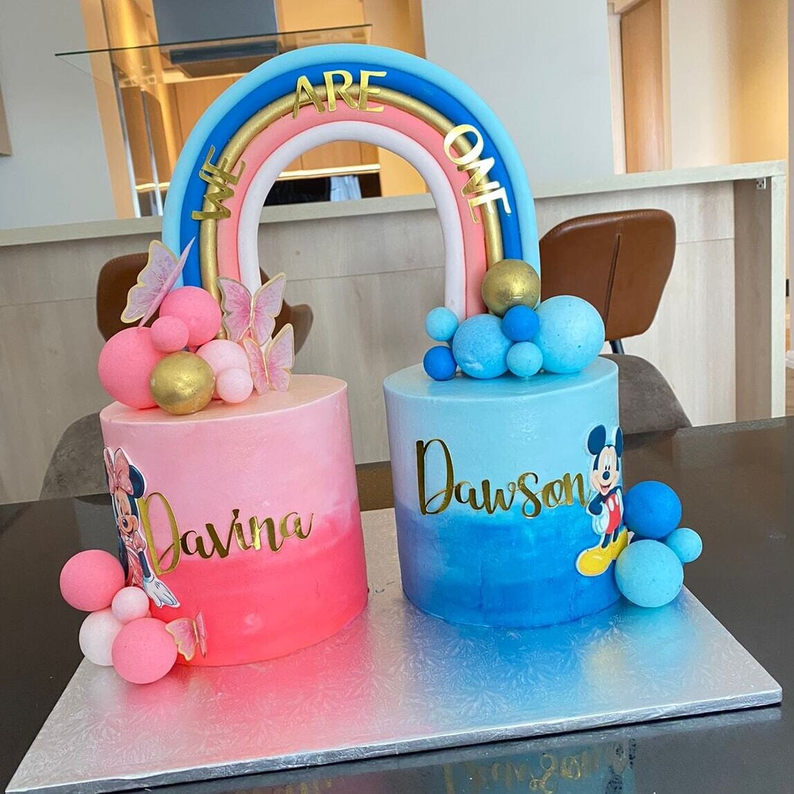 Twin Themed Cake