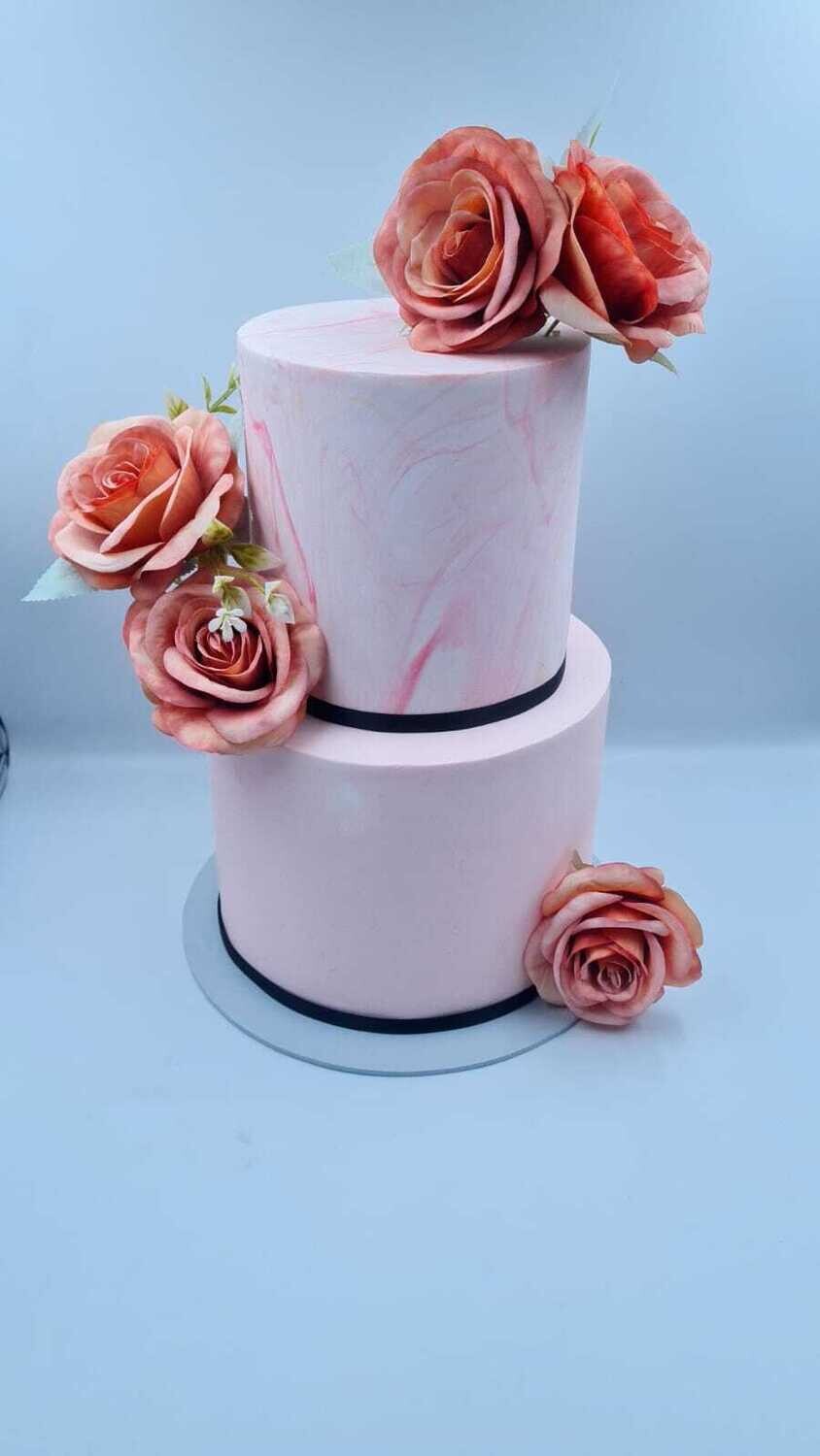 2 Tier Marble Cake