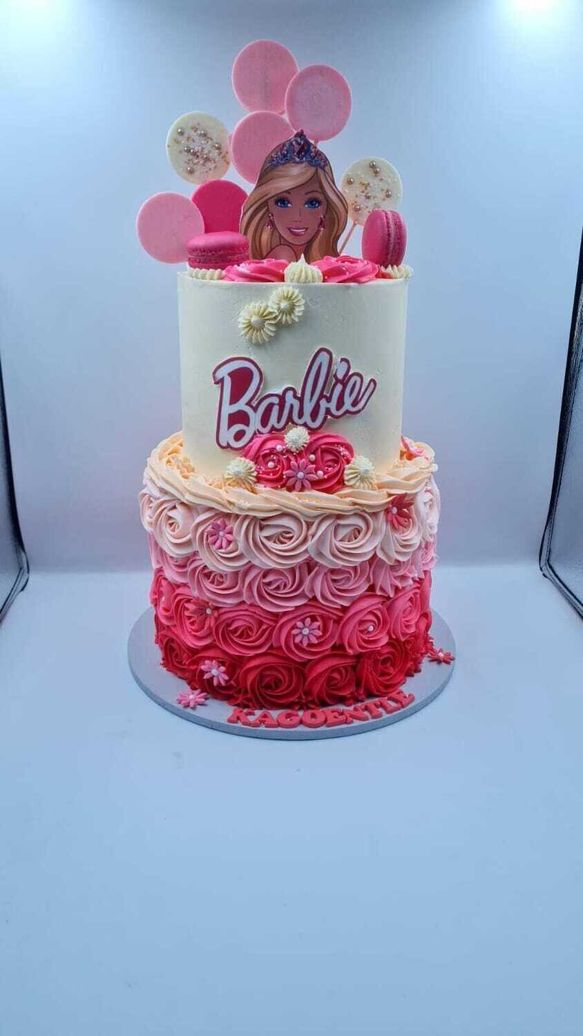 2 Tier Barbie Cake
