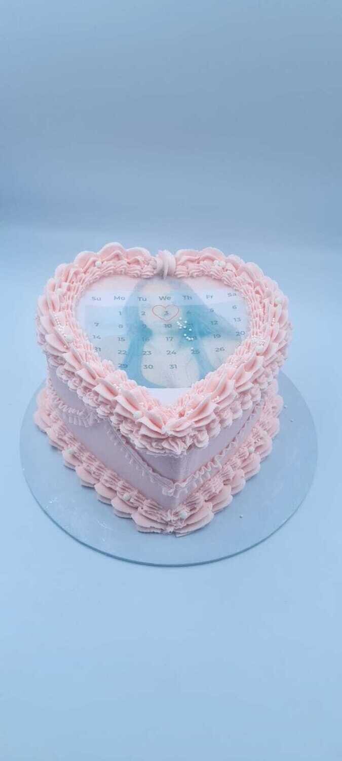 Burn Away Heart Cake