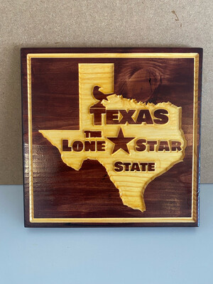 ‘Texas - The Lone Star Star State​’ Wall Décor