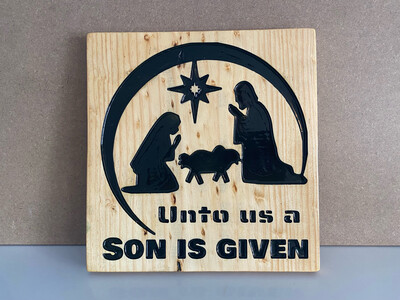 ‘Unto Us A Son Is Given’ Wall Decor