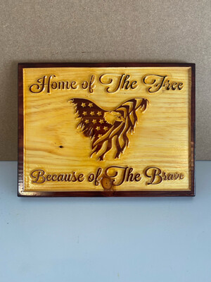 ‘Home Of The Brave’ Wall Décor