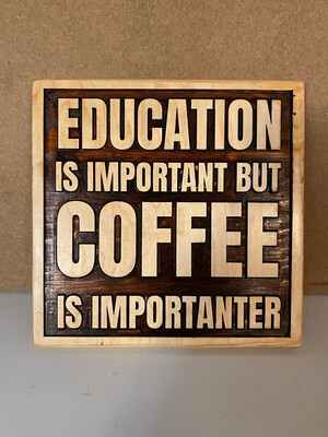 ‘Coffee Important’ Wall Décor