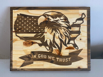 ‘In God We Trust Eagle’ Wall Décor