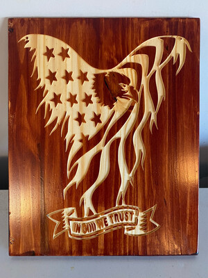 ‘Eagle - In God We Trust’ Wall Décor