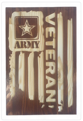 ‘Army Veteran’ Wall Décor