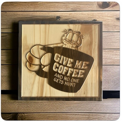 ‘Give Me Coffee’ Wall Décor