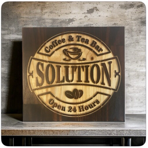 ‘Coffee &amp; Tea Bar’ Wall Décor