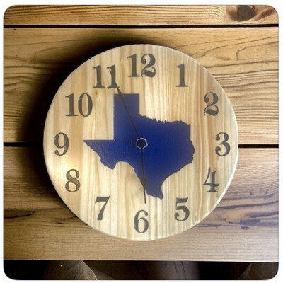 ‘Texas 18” Clock’