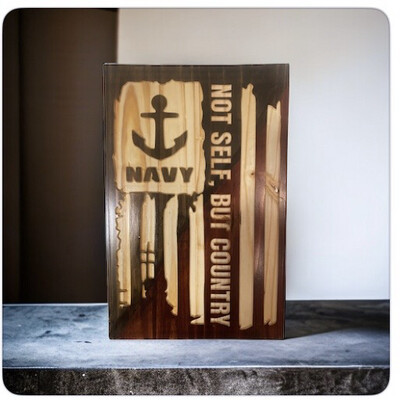 ‘Navy Not Self… But Country’ Wall Décor