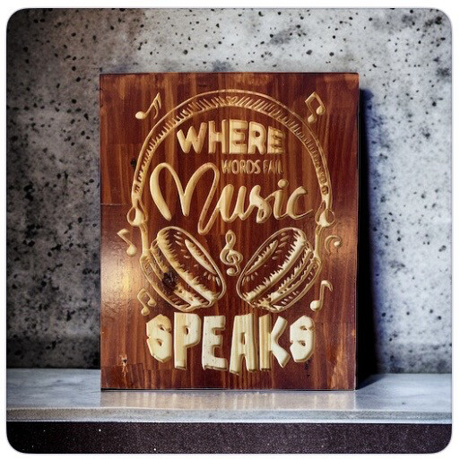 ‘Where Music Speaks’ Wall Décor