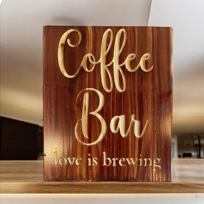 ‘Coffee Bar - Love Is Brewing’ Wall Décor