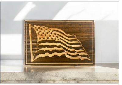 Tattered Wavy Flag