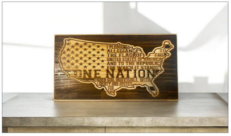 Pledge of Allegiance US Flag