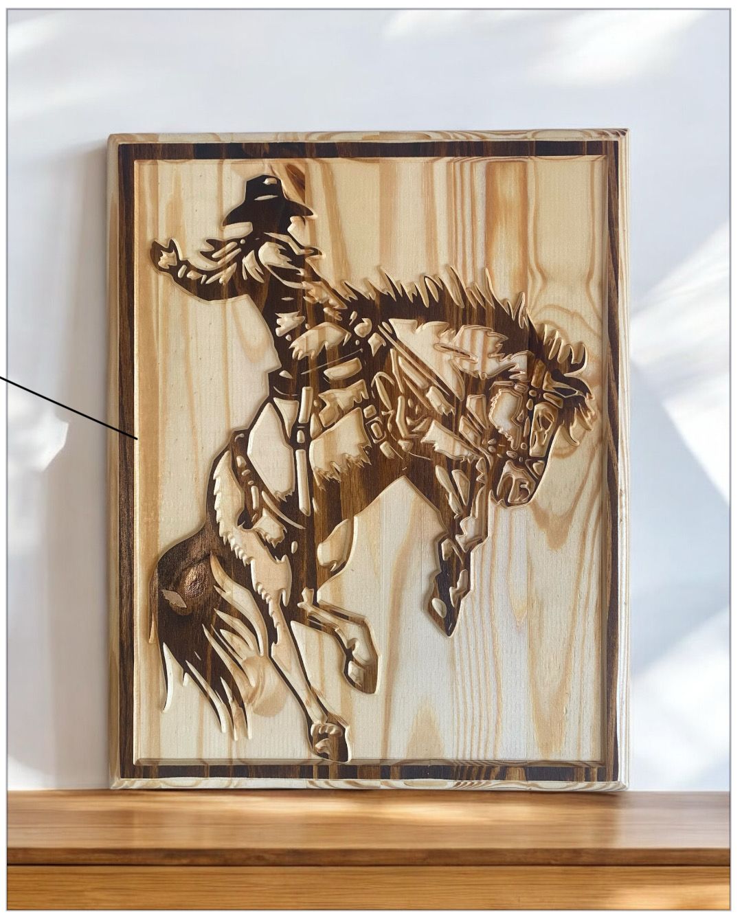 Cowboy Bucking Bronco