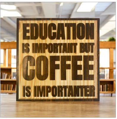 ‘Coffee Important’ Wall Décor