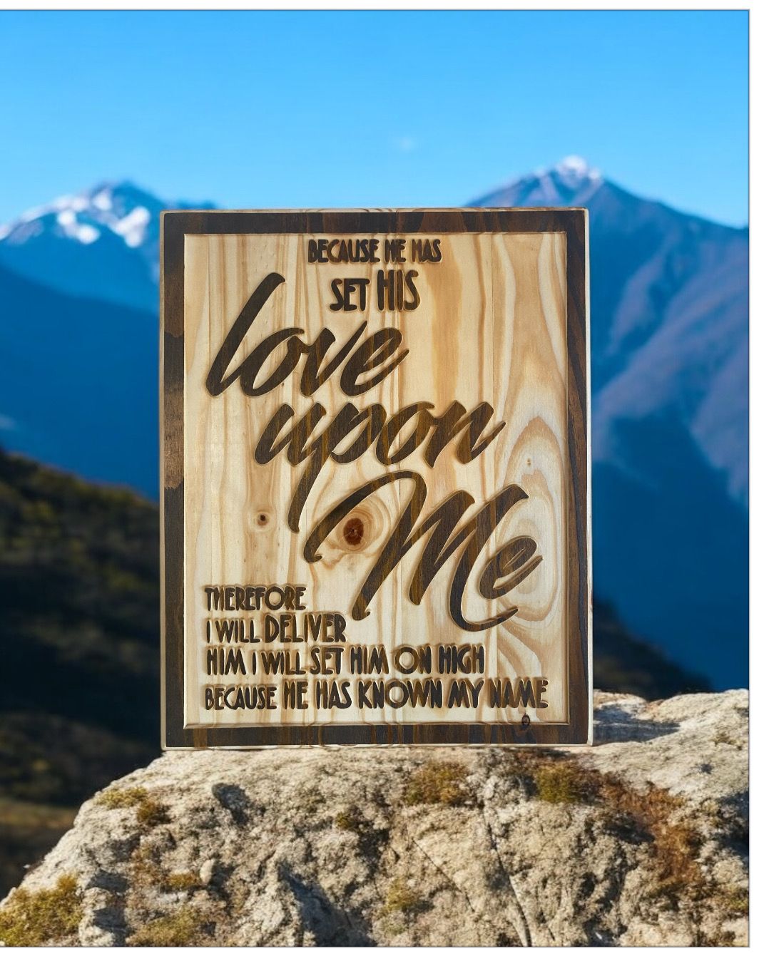 ‘He Set His Love Upon Me’ Wall Décor