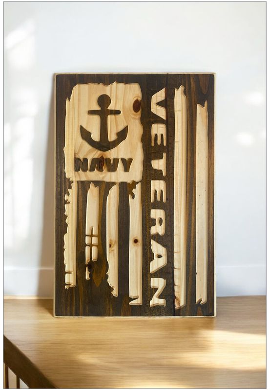 ‘Navy Veteran’ Wall Décor